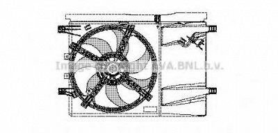 AVA QUALITY COOLING ft7532 -  Вентилятор, охлаждение двигателя